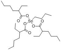 Cấu trúc butyltin tris (2-ethylhexanoate)