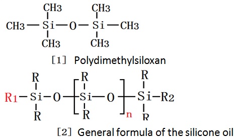 Polydimethylsiloxan, Công thức chung của dầu silicone